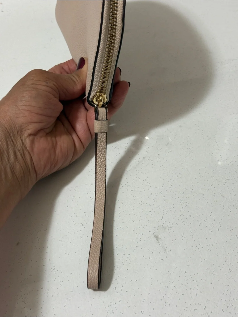 kate spade Blush Leather Wristlet